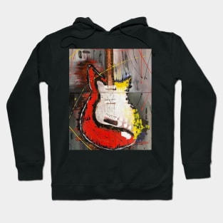 Colorful Guitar Painting Hoodie